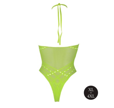 Body with Halter Neck - Neon Green - XL/XXXXL